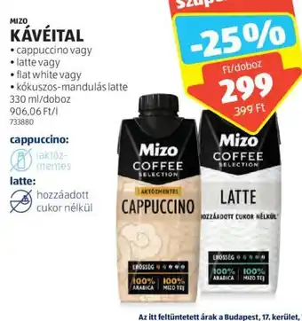 ALDI MIZO KÁVÉITAL 330 ml ajánlat