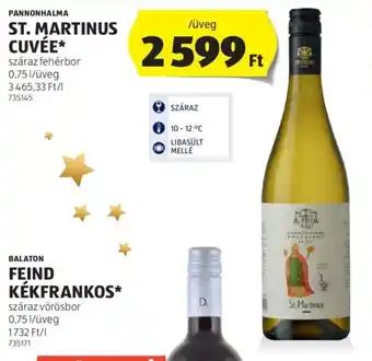 ALDI PANNONHALMA ST. MARTINUS CUVÉE 0,75 l ajánlat