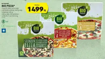 ALDI BIO NATURA BIO PIZZA 460 / 400 g ajánlat
