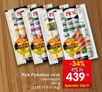Spar Pick Pickolino virsli 140 g ajánlat