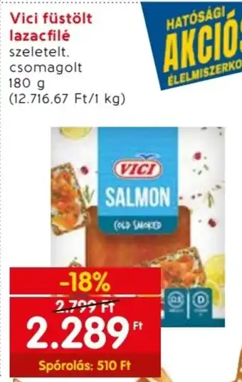 Spar Vici füstölt lazacfilé 180 g ajánlat