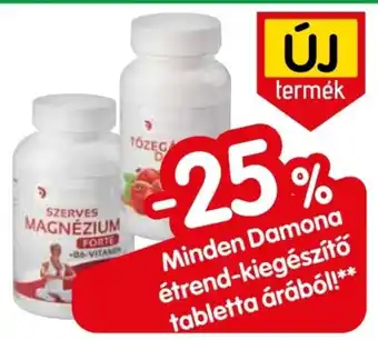 Minden Damona étrend-kiegészítő tabletta árából!