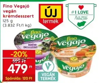 Fino Vegajó vegán krémdesszert 125 g