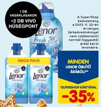 Spar MINDEN LENOR ÖBLÍTŐ ÁRÁBÓL! ajánlat