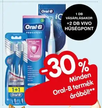 Minden Oral-B termék árából!