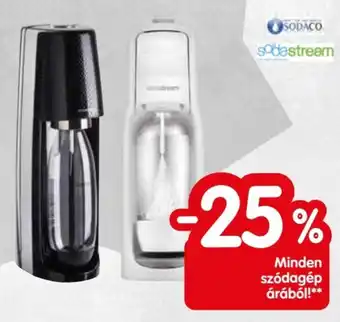 Minden szódagép árából!