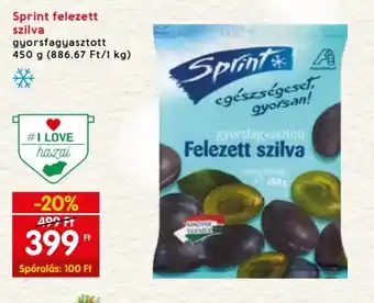 Sprint felezett szilva 450 g
