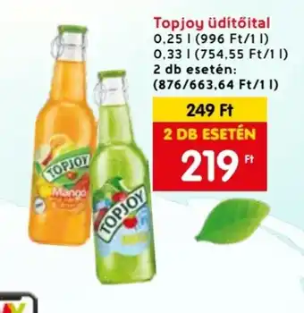 Spar Topjoy üdítőital 0,25 / 0,33 l ajánlat