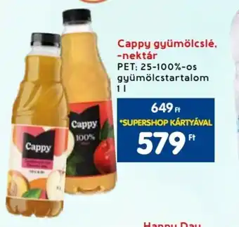 Spar Cappy gyümölcslé, -nektár 1 l ajánlat