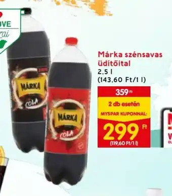 Spar Márka szénsavas üdítőital 2,5 l ajánlat