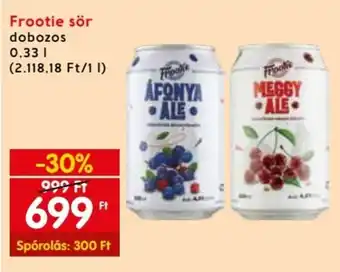 Spar Frootie sör 0,33 l ajánlat