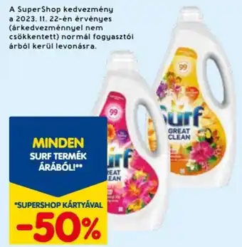 Spar MINDEN SURF TERMÉK ÁRÁBÓL! ajánlat