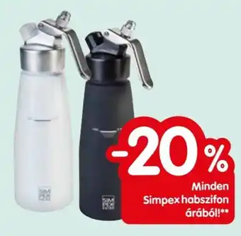Spar Minden Simpex habszifon árából! ajánlat