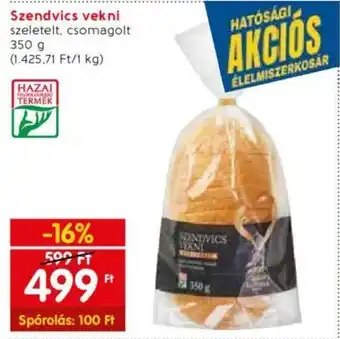 Spar Szendvics vekni 350 g ajánlat