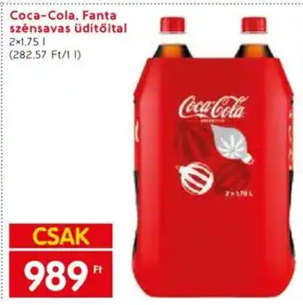 Spar Coca-Cola, Fanta szénsavas üdítőital 2 x 1,75 l ajánlat