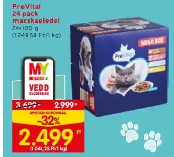 Spar PreVital 24 pack macskaeledel 24×100 g ajánlat