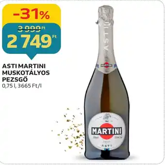 ASTI MARTINI MUSKOTÁLYOS PEZSGŐ 0,75l