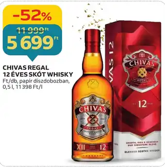 CHIVAS REGAL 12 ÉVES SKÓT WHISKY 0,5l