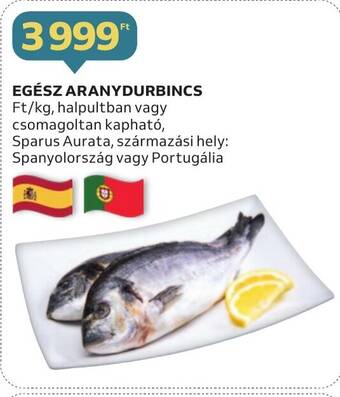 Auchan EGÉSZ ARANYDURBINCS 1kg ajánlat