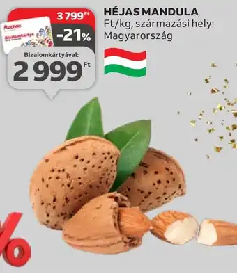 Auchan HÉJAS MANDULA 1kg ajánlat
