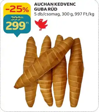 AUCHAN KEDVENC GUBA RÚD 300g