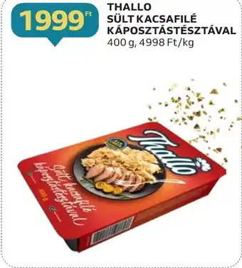 THALLO SÜLT KACSAFILÉ KÁPOSZTÁSTÉSZTÁVAL 400 g