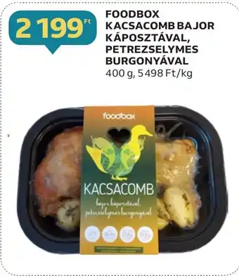 Auchan FOODBOX KACSACOMB BAJOR KÁPOSZTÁVAL PETREZSELYMES BURGONYÁVAL 400 g ajánlat