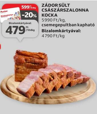 Auchan ZÁDOR SÜLT CSÁSZÁRSZALONNA 10dkg ajánlat
