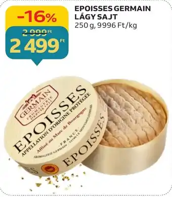 Auchan EPOISSES GERMAIN LÁGY SAJT 250 g ajánlat
