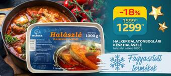 Auchan HALKER BALATONBOGLÁRI KÉSZ HALÁSZLÉ 1000g ajánlat