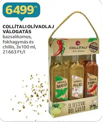 Auchan COLLÍTALI OLÍVAOLAJ VÁLOGATÁS 3x100ml ajánlat