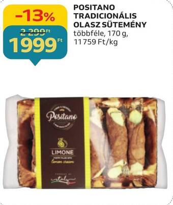 Auchan POSITANO TRADICIONÁLIS OLASZ SÜTEMÉNY 170g ajánlat