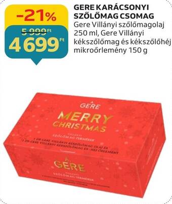 Auchan GERE KARÁCSONYI SZŐLŐMAG CSOMAG 250ml ajánlat