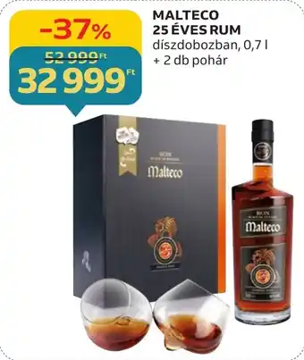 Auchan MALTECO 25 ÉVES RUM 0,7l ajánlat