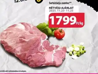 Coop Sertéstarja csontos 1kg ajánlat