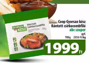 Coop Coop Gyorsan kész Rántott csirkecombfilé 700g ajánlat