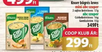 Coop Knorr bögrés leves 17g ajánlat