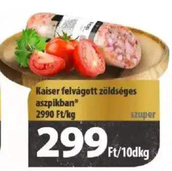Coop Kaiser felvágott zöldséges aszpikban 10dkg ajánlat