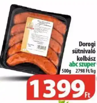 Coop Dorogi sütnivaló kolbász 500g ajánlat
