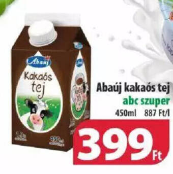 Coop Abauj Kakaós tej 450ml ajánlat