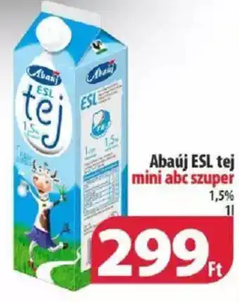 Coop Abaúj ESL tej 1l ajánlat