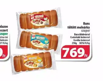Coop BUNS töltött molnárka 250g ajánlat