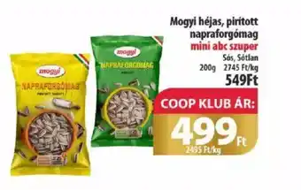 Coop Mogyi héjas, pirított napraforgómag 200g ajánlat