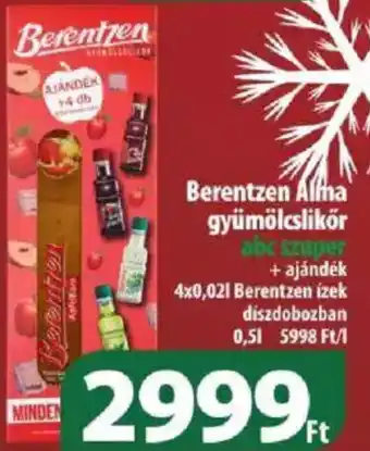 Berentzen Alfha gyümölcslikör 4x0,02l