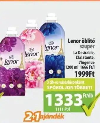 Coop Lenor öblítő 1200ml ajánlat