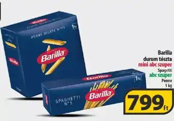 Coop Barilla durum tészta 1kg ajánlat