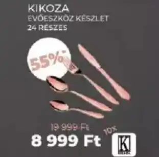 CBA KIKOZA EVŐESZKÖZ KÉSZLET 24 RESZES ajánlat