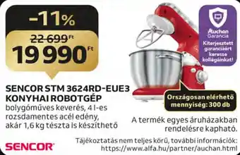 SENCOR STM 3624RD-EUE3 KONYHAI ROBOTGÉP 1 db