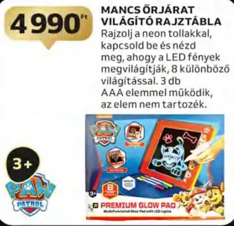 MANCS ŐRJÁRAT VILÁGÍTÓ RAJZTÁBLA 1 db