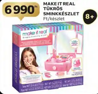 Auchan MAKE IT REAL TÜKRÖS SMINKKÉSZLET készlet ajánlat